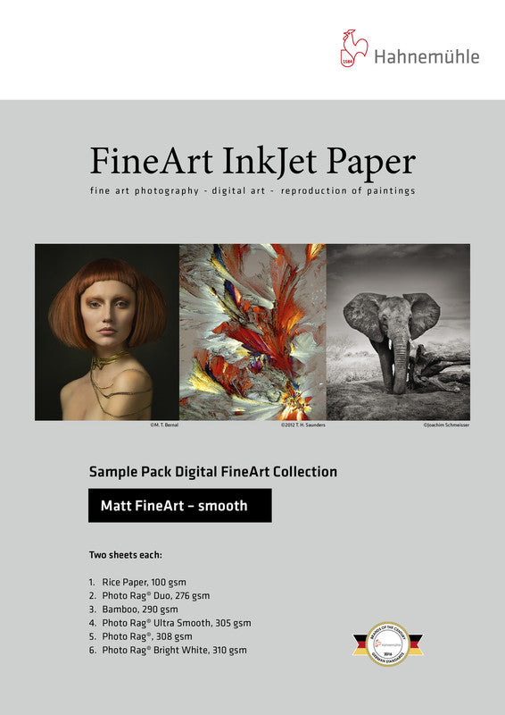 Hahnemühle Sample Pack Matt FineArt Textured